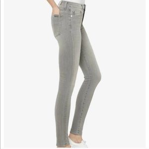 7 For All Mankind Grey The Skinny Jeans Size 28